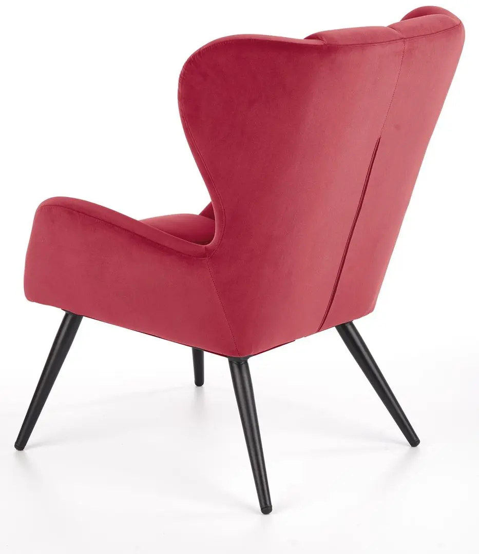Fotoliu Halmar Tyrion (Burgundy/Black)