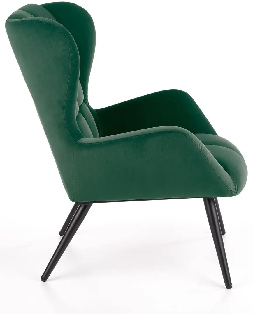 Fotoliu Halmar Tyrion (Dark Green/Black)