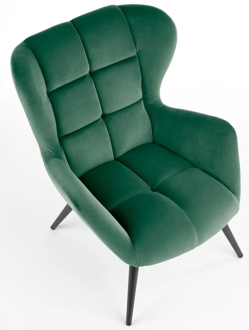 Fotoliu Halmar Tyrion (Dark Green/Black)