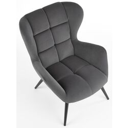 Fotoliu Halmar Tyrion (Gray/Black) Thumb