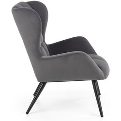 Fotoliu Halmar Tyrion (Gray/Black) Thumb