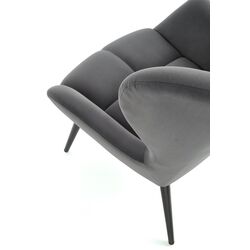 Fotoliu Halmar Tyrion (Gray/Black) Thumb