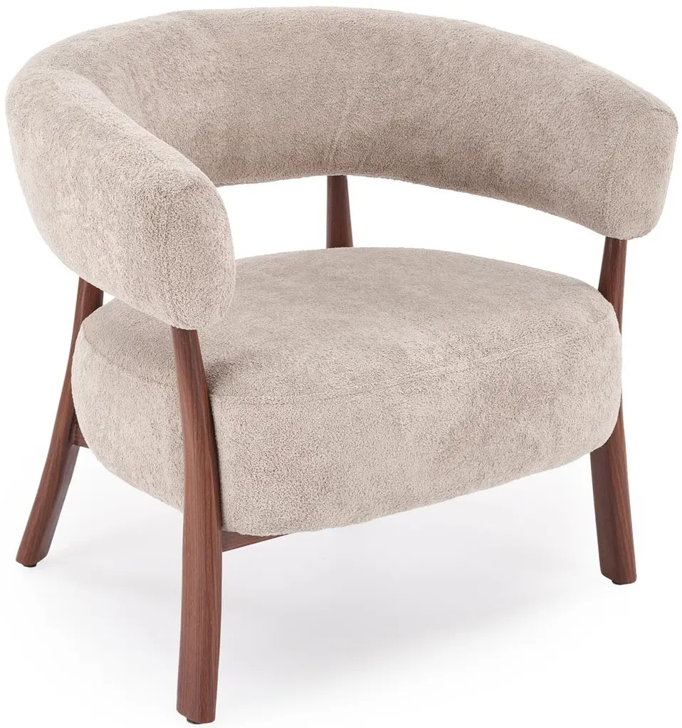 Fotoliu Halmar Udon (Cappuccino/Walnut) - 2