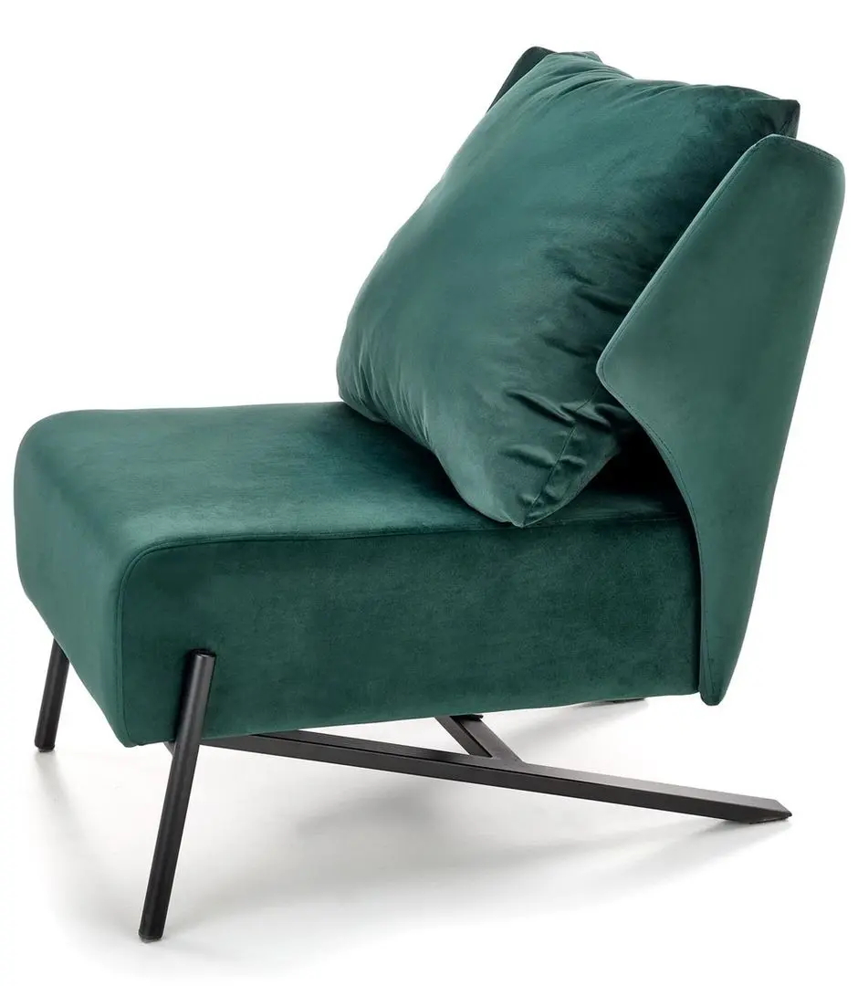 Fotoliu Halmar Victus (Dark Green/Black) - 5