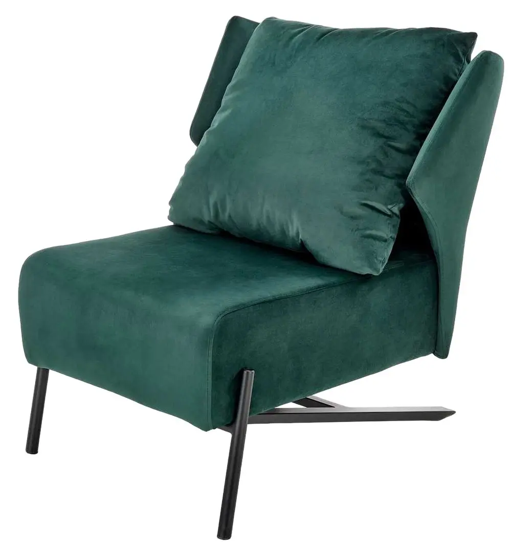Fotoliu Halmar Victus (Dark Green/Black)