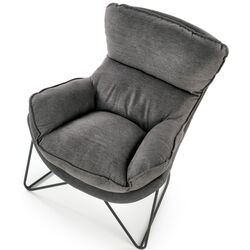 Fotoliu Halmar Volker (Gray/Black) Thumb