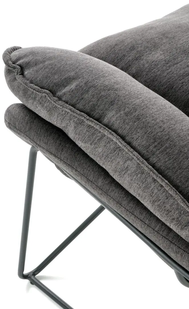 Fotoliu Halmar Volker (Gray/Black)