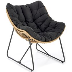 Fotoliu Halmar Whisper (Black/Natural) Thumb