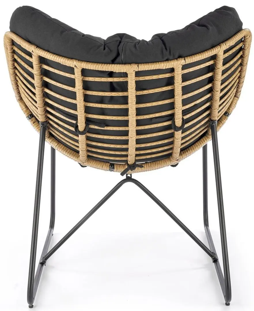 Fotoliu Halmar Whisper (Black/Natural)