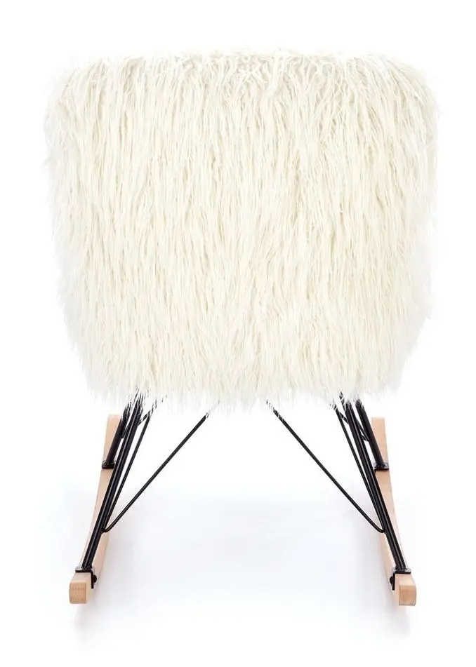 Fotoliu balansoar Halmar Austin (Cream/Black/Natural) - 6