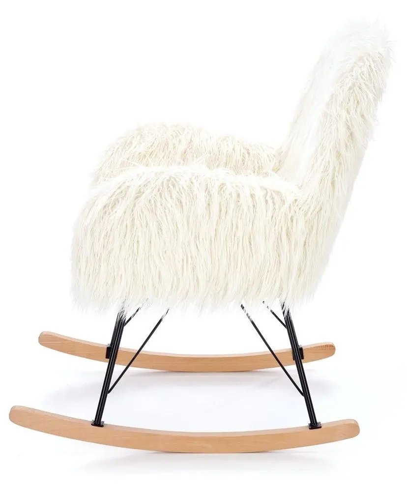 Fotoliu balansoar Halmar Austin (Cream/Black/Natural) - 7