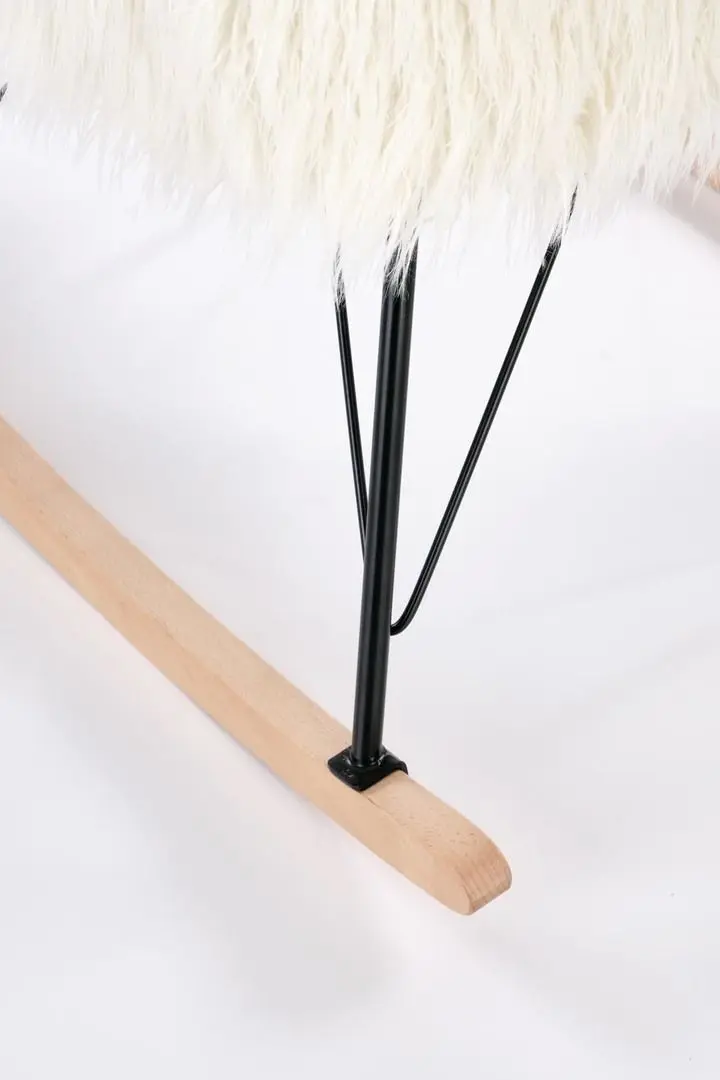 Fotoliu balansoar Halmar Austin (Cream/Black/Natural) - 9