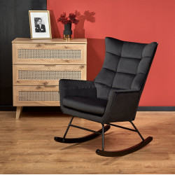 Fotoliu balansoar Halmar Bazalto (Black)