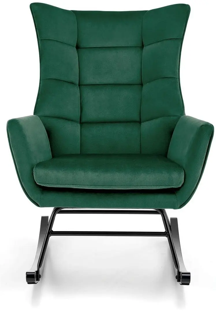 Fotoliu balansoar Halmar Bazalto (Dark Green/Black)