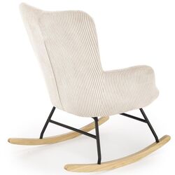 Fotoliu balansoar Halmar Belmiro (Cream/Natural Oak/Black) Thumb