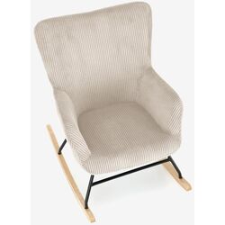 Fotoliu balansoar Halmar Belmiro (Cream/Natural Oak/Black) Thumb