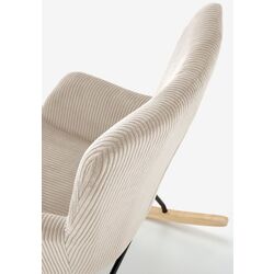 Fotoliu balansoar Halmar Belmiro (Cream/Natural Oak/Black) Thumb