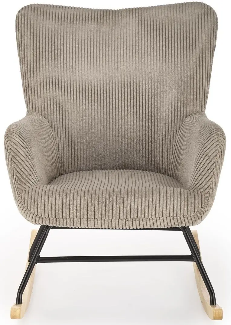 Fotoliu balansoar Halmar Belmiro (Grey/Natural Oak/Black)