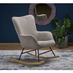 Fotoliu balansoar Halmar Belmiro (Grey/Natural Oak/Black)