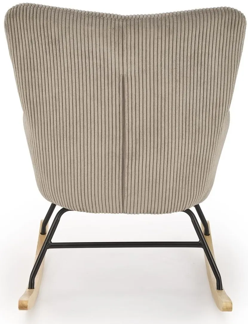 Fotoliu balansoar Halmar Belmiro (Grey/Natural Oak/Black)