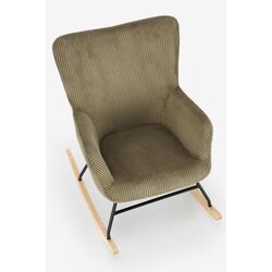 Fotoliu balansoar Halmar Belmiro (Olive/Oak) Thumb