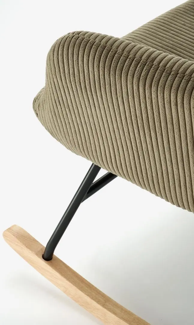 Fotoliu balansoar Halmar Belmiro (Olive/Oak)