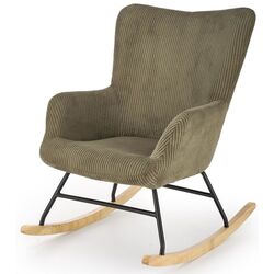 Fotoliu balansoar Halmar Belmiro (Olive/Oak) Thumb