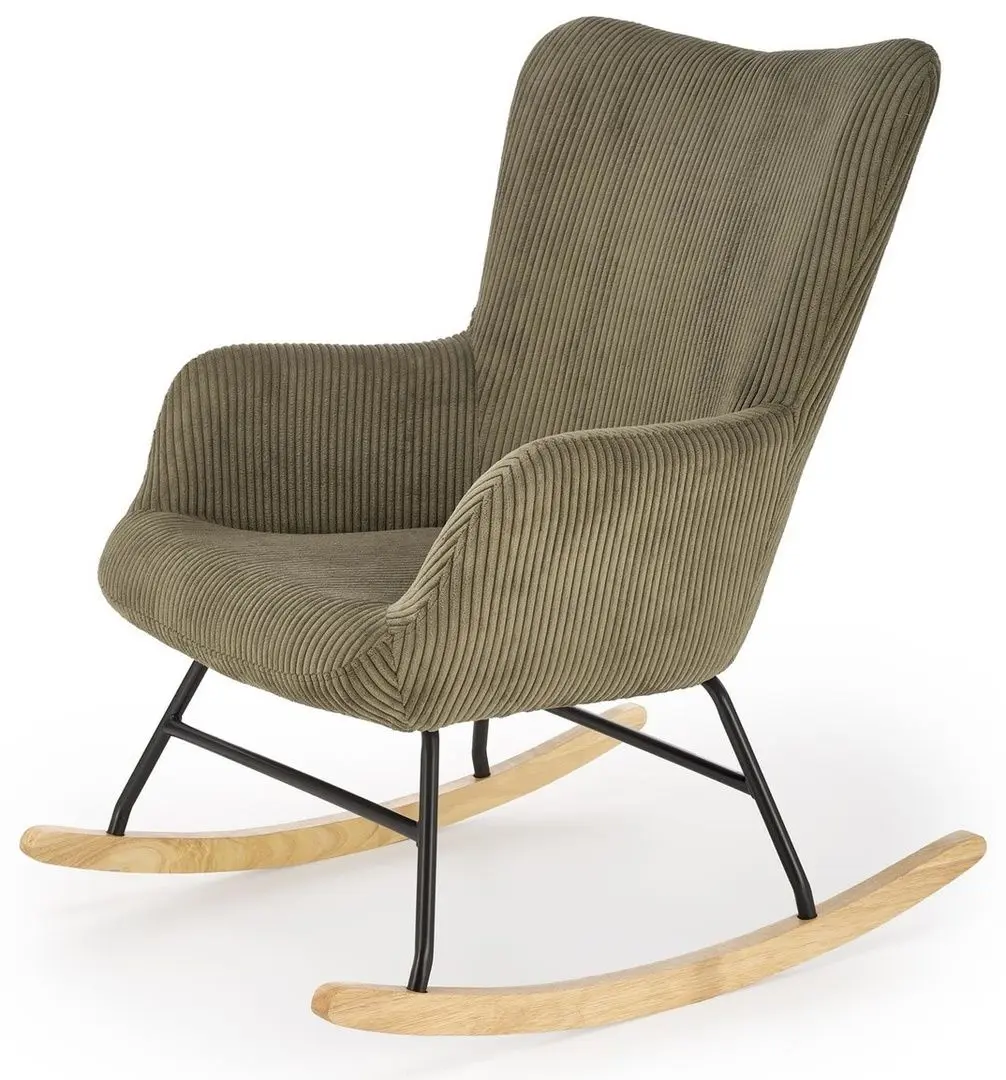 Fotoliu balansoar Halmar Belmiro (Olive/Oak)