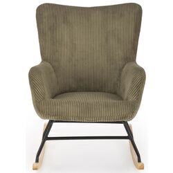 Fotoliu balansoar Halmar Belmiro (Olive/Oak) Thumb