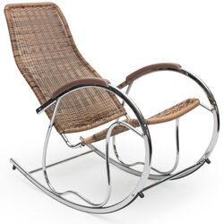 Fotoliu balansoar Halmar Ben (Brown Mix)