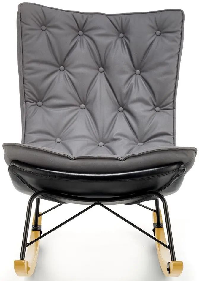 Fotoliu balansoar Halmar Indigo (Dark Grey/Black) - 7