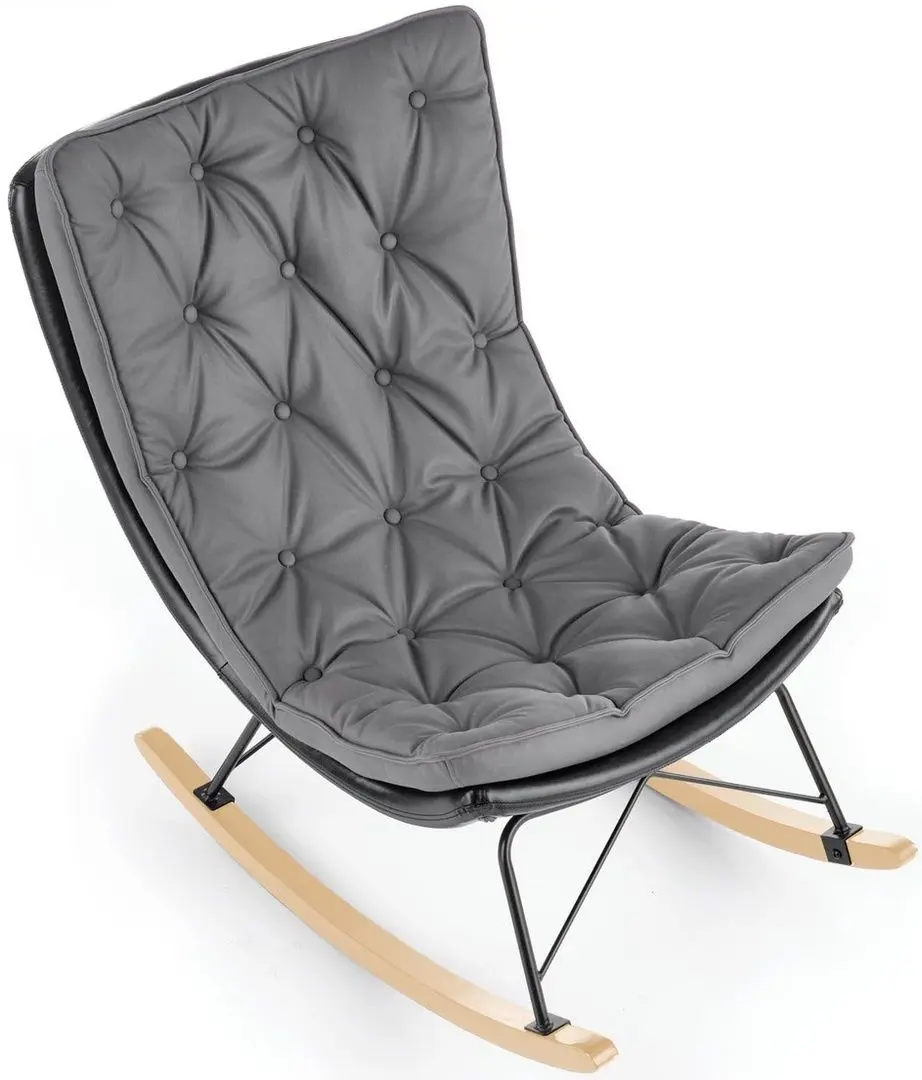 Fotoliu balansoar Halmar Indigo (Dark Grey/Black) - 8