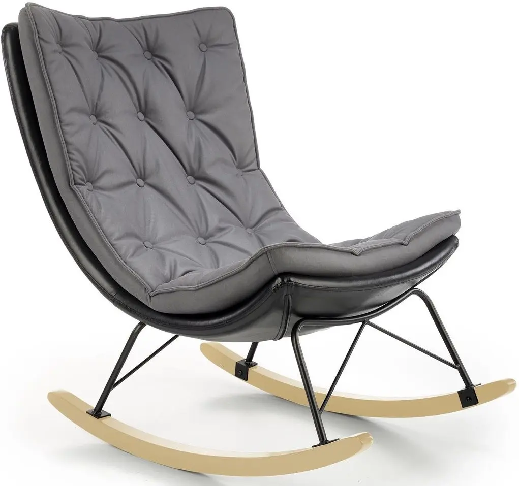 Fotoliu balansoar Halmar Indigo (Dark Grey/Black) - 10