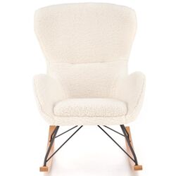 Кресло-качалка Halmar Liberto 2 (Cream/Black/Natural) Thumb