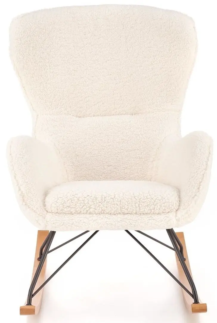 Кресло-качалка Halmar Liberto 2 (Cream/Black/Natural)