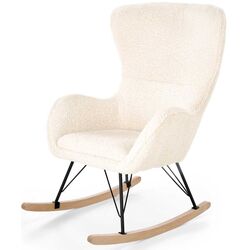 Кресло-качалка Halmar Liberto 2 (Cream/Black/Natural) Thumb