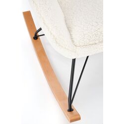 Кресло-качалка Halmar Liberto 2 (Cream/Black/Natural) Thumb