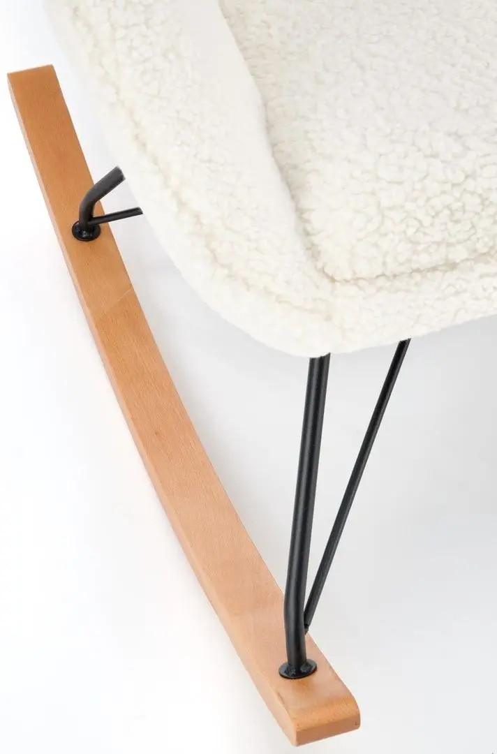 Кресло-качалка Halmar Liberto 2 (Cream/Black/Natural)