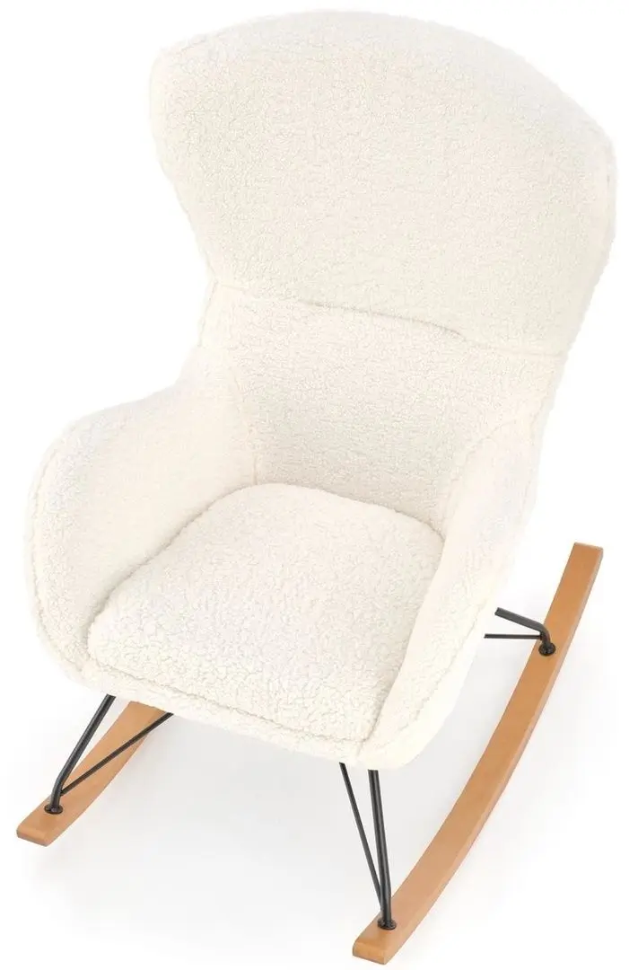 Кресло-качалка Halmar Liberto 2 (Cream/Black/Natural)