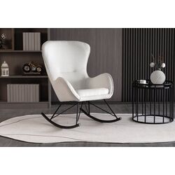 Fotoliu balansoar Halmar Liberto 3 (White/Black)