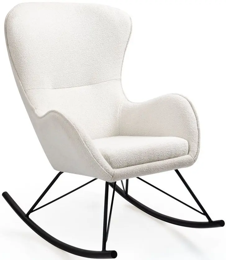 Fotoliu balansoar Halmar Liberto 3 (White/Black)