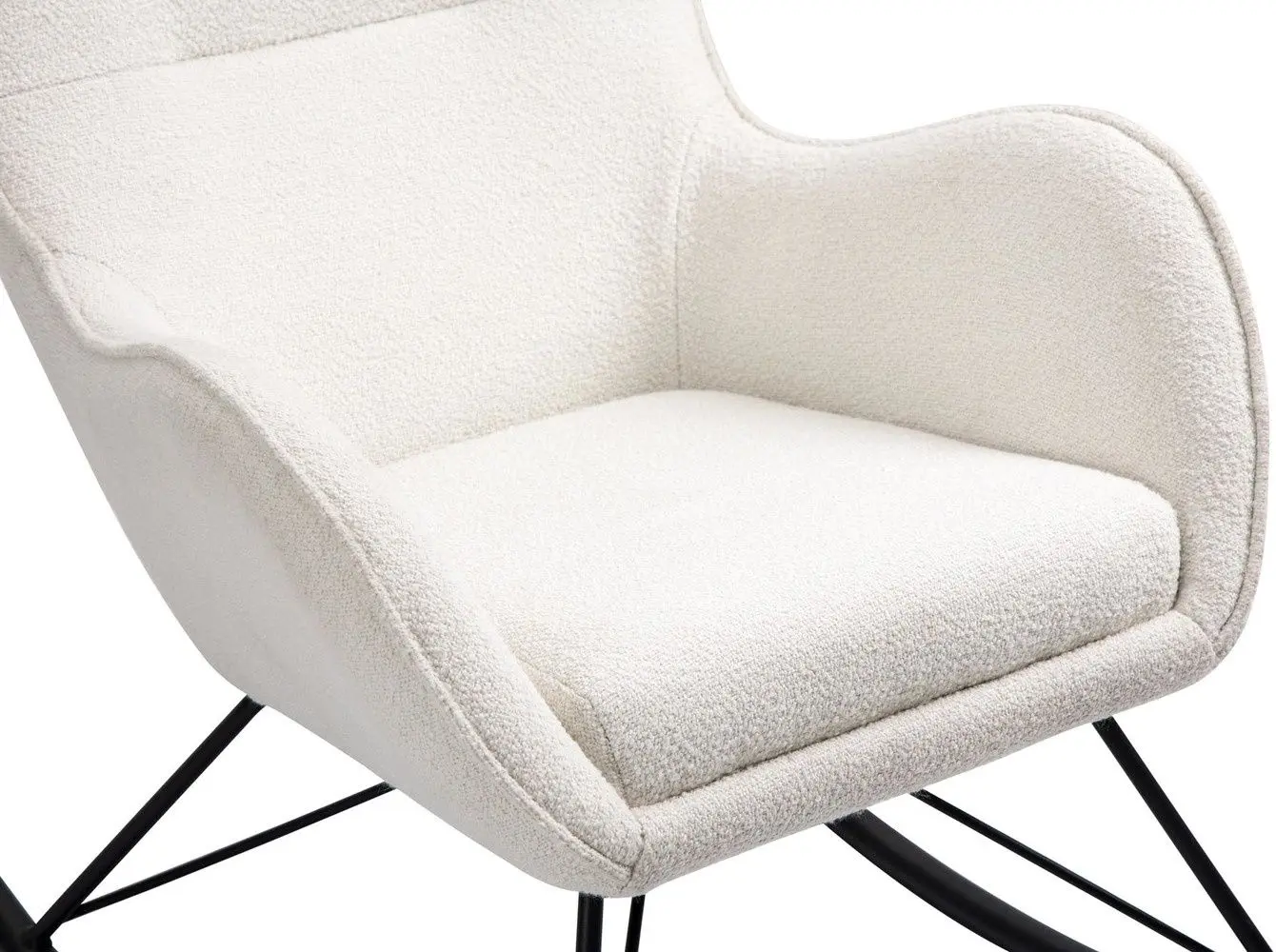 Fotoliu balansoar Halmar Liberto 3 (White/Black)