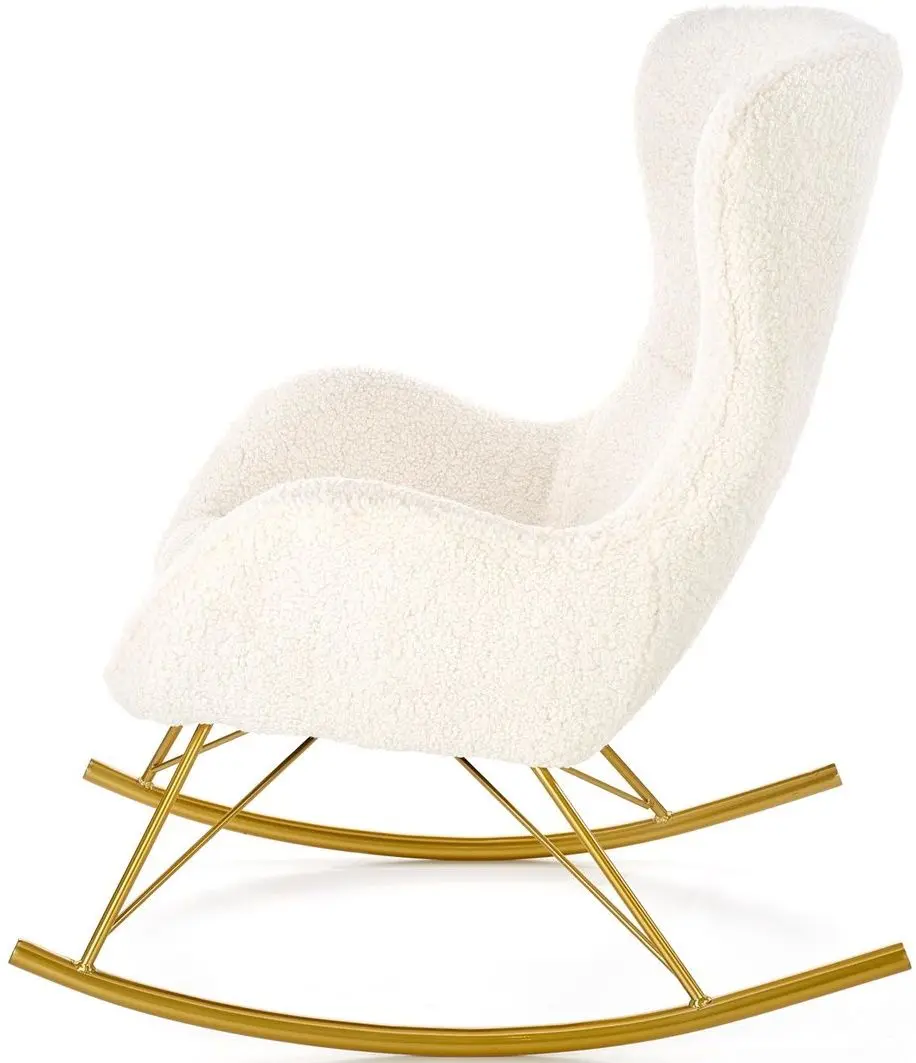 Fotoliu balansoar Halmar Liberto (Cream/Gold)