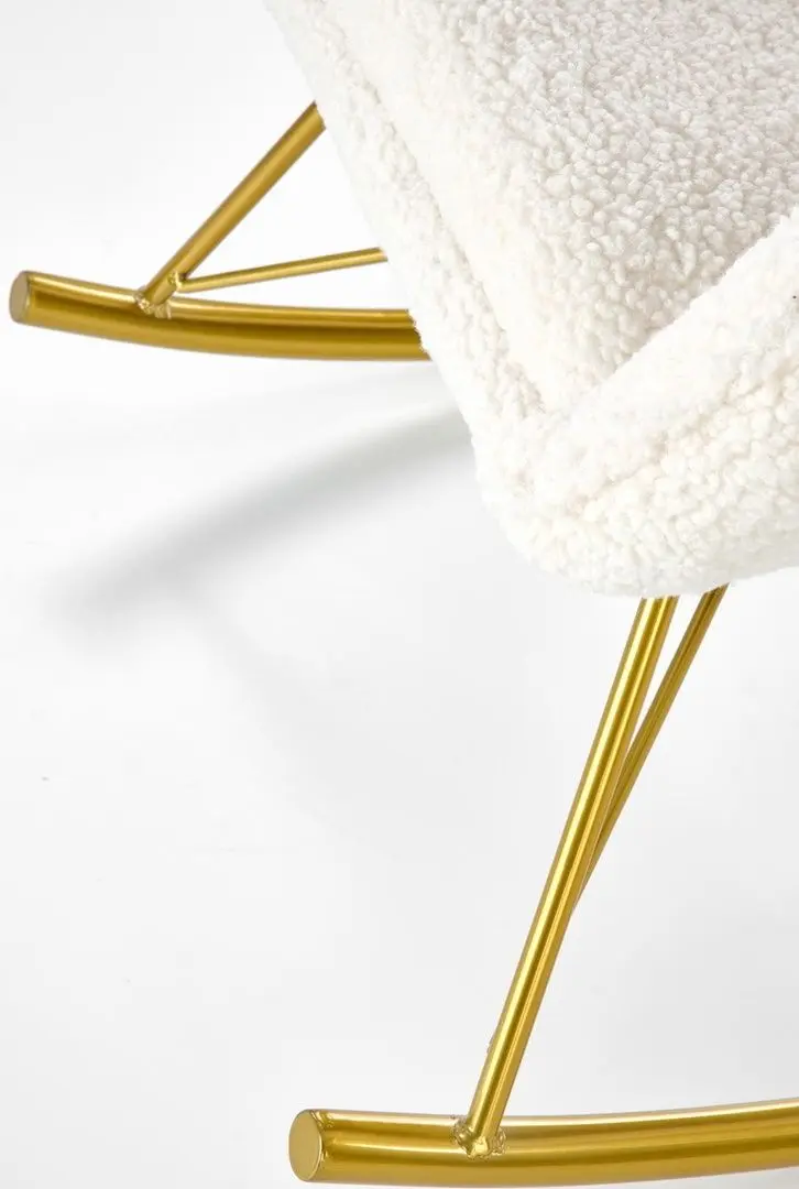 Fotoliu balansoar Halmar Liberto (Cream/Gold)