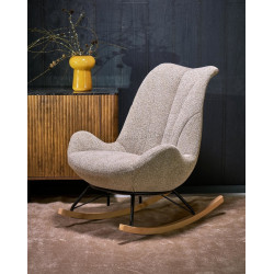 Fotoliu balansoar Halmar Luis (Dark Beige)