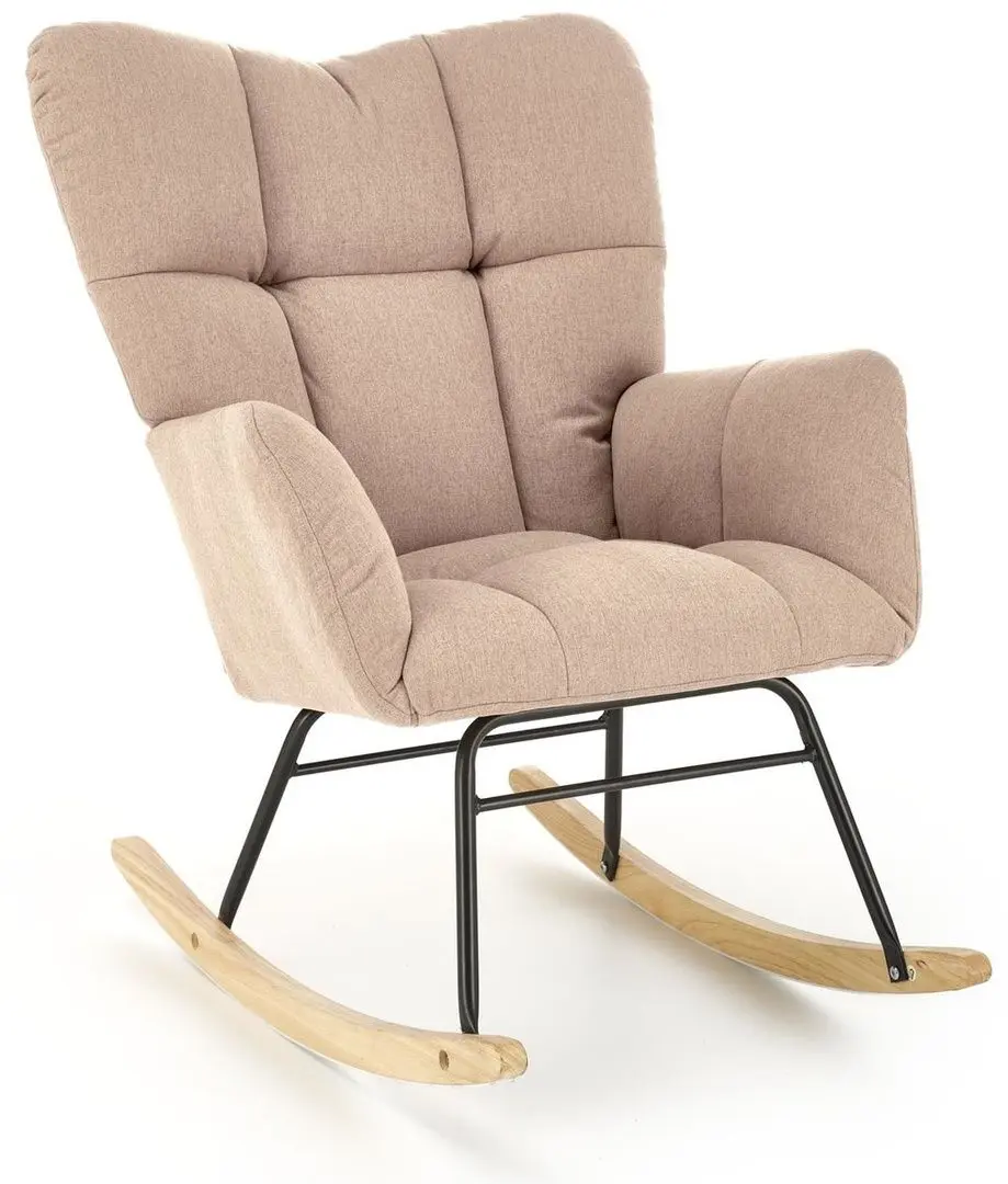 Кресло-качалка Halmar Vasco (Beige/Oak)