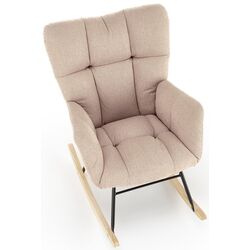 Кресло-качалка Halmar Vasco (Beige/Oak) Thumb