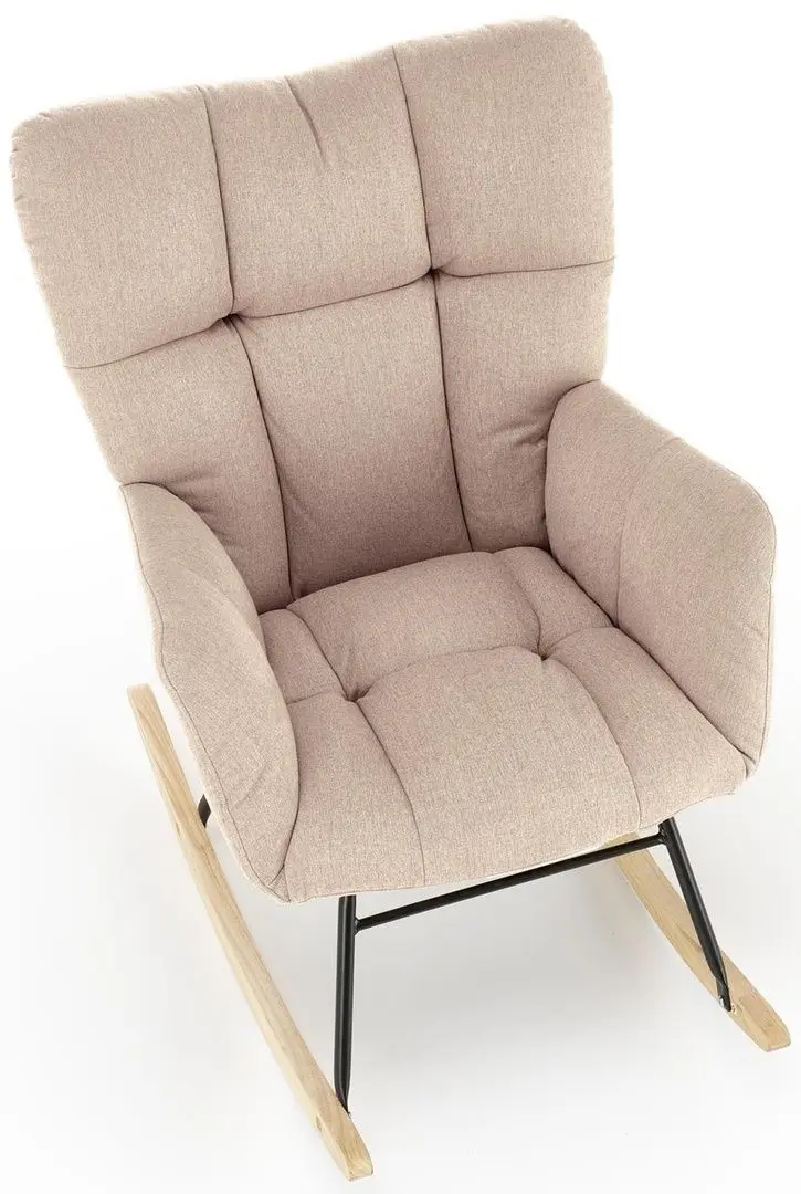 Кресло-качалка Halmar Vasco (Beige/Oak)