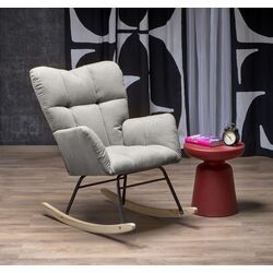 Fotoliu balansoar Halmar Vasco (Grey/Oak)