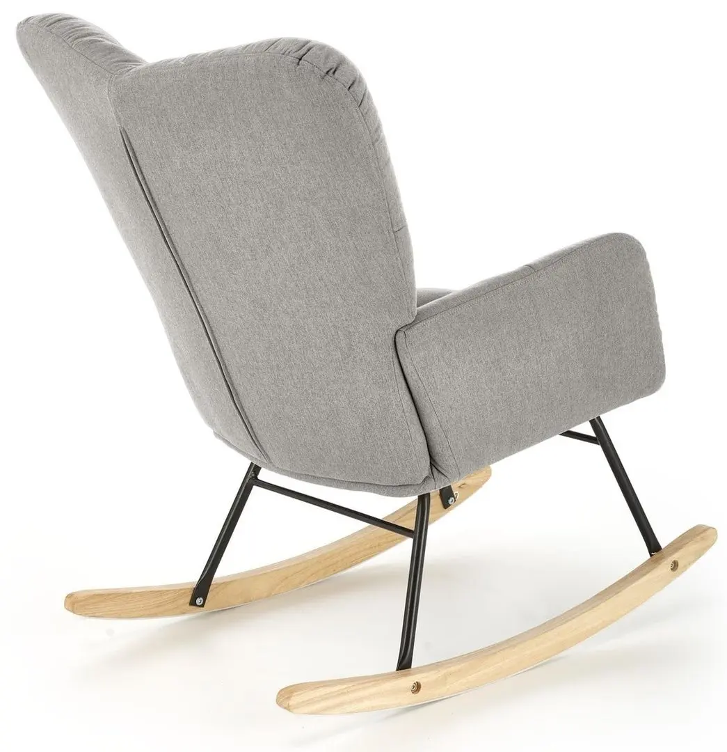 Fotoliu balansoar Halmar Vasco (Grey/Oak)